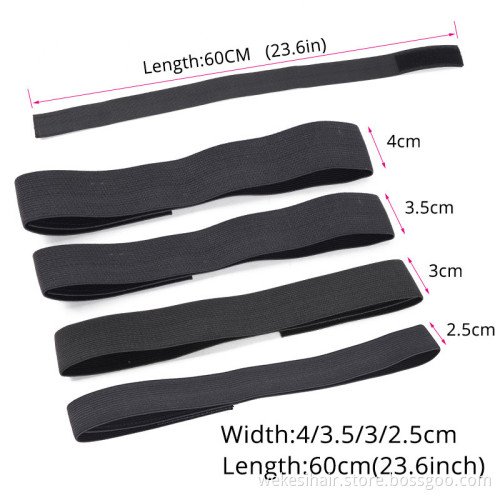 Edge Laying Scarf Elastic Headband For Wigs Lace Frontal 3Pcs Lace Melting Band With 1Pcs Double Side Edge Control Hair Comb